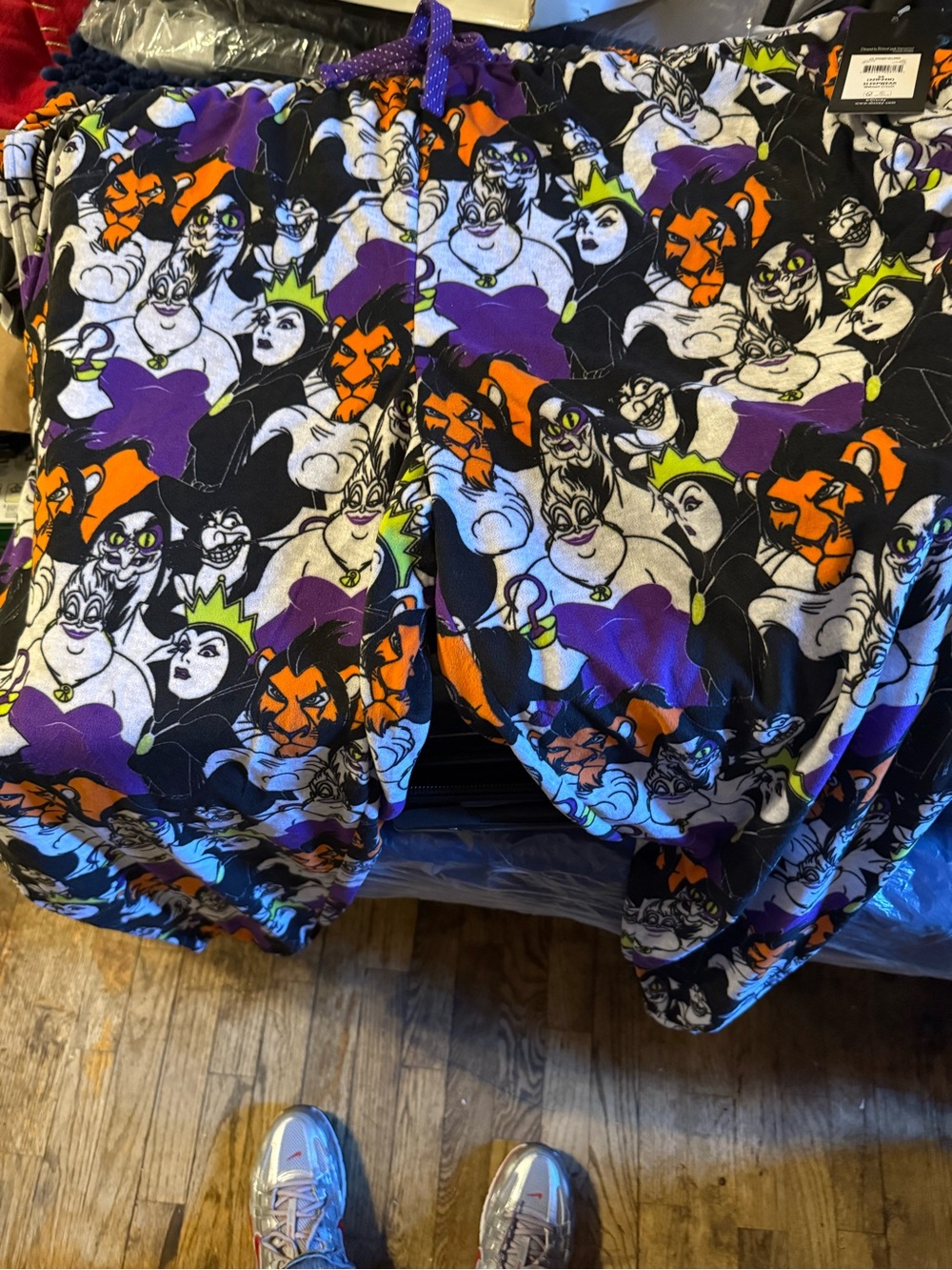 Disney Women's Villains Lounge Joggers - Black, Purple & Orange